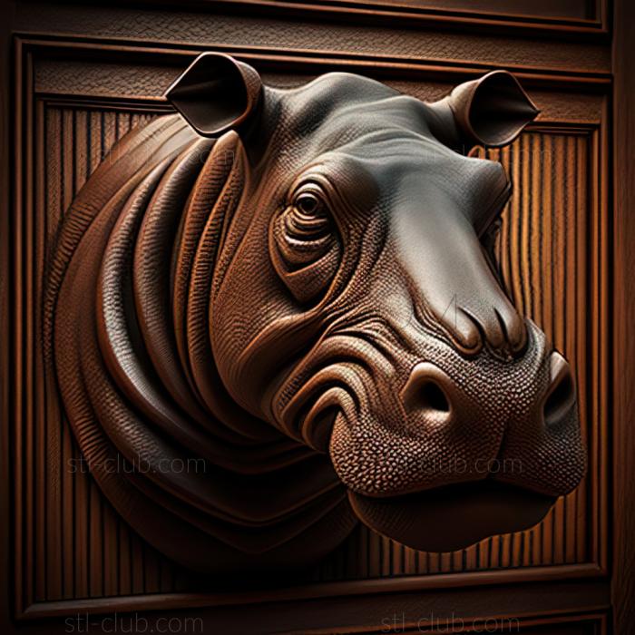 3D model st hippopotamuse (STL)